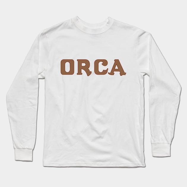 Jaws — Orca signage Long Sleeve T-Shirt by GraphicGibbon